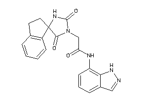 2-(2,5-diketospiro[imidazolidine-4,1'-indane]-1-yl)-N-(1H-indazol-7-yl)acetamide