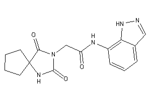 2-(2,4-diketo-1,3-diazaspiro[4.4]nonan-3-yl)-N-(1H-indazol-7-yl)acetamide