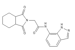 2-(1,3-diketo-3a,4,5,6,7,7a-hexahydroisoindol-2-yl)-N-(1H-indazol-7-yl)acetamide