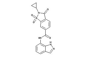 2-cyclopropyl-N-(1H-indazol-7-yl)-1,1,3-triketo-1,2-benzothiazole-6-carboxamide