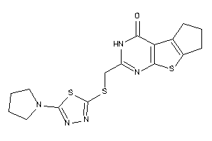 [(5-pyrrolidino-1,3,4-thiadiazol-2-yl)thio]methylBLAHone