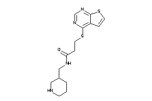 N-(3-piperidylmethyl)-3-(thieno[2,3-d]pyrimidin-4-ylthio)propionamide