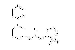 2-(1,1-diketo-1,2-thiazolidin-2-yl)acetic Acid [1-(4-pyrimidyl)-3-piperidyl] Ester