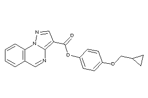 Pyrazolo[1,5-a]quinazoline-3-carboxylic Acid [4-(cyclopropylmethoxy)phenyl] Ester