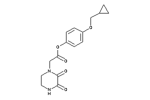 2-(2,3-diketopiperazino)acetic Acid [4-(cyclopropylmethoxy)phenyl] Ester