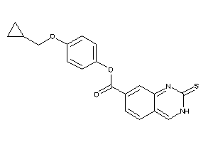 2-thioxo-3H-quinazoline-7-carboxylic Acid [4-(cyclopropylmethoxy)phenyl] Ester