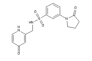 N-[(4-keto-1H-pyridin-2-yl)methyl]-3-(2-ketopyrrolidino)benzenesulfonamide