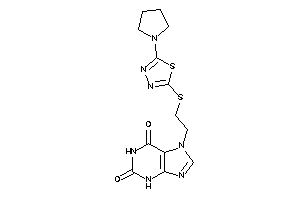 7-[2-[(5-pyrrolidino-1,3,4-thiadiazol-2-yl)thio]ethyl]xanthine