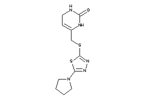 6-[[(5-pyrrolidino-1,3,4-thiadiazol-2-yl)thio]methyl]-3,4-dihydro-1H-pyrimidin-2-one