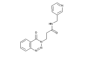 3-(4-keto-1,2,3-benzotriazin-3-yl)-N-(3-pyridylmethyl)propionamide