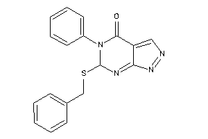 6-(benzylthio)-5-phenyl-6H-pyrazolo[3,4-d]pyrimidin-4-one