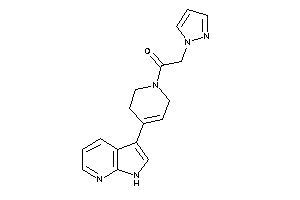 2-pyrazol-1-yl-1-[4-(1H-pyrrolo[2,3-b]pyridin-3-yl)-3,6-dihydro-2H-pyridin-1-yl]ethanone