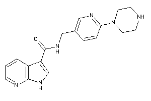 N-[(6-piperazino-3-pyridyl)methyl]-1H-pyrrolo[2,3-b]pyridine-3-carboxamide