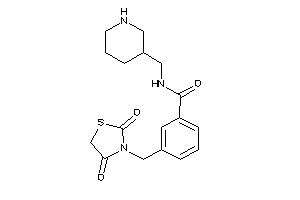 3-[(2,4-diketothiazolidin-3-yl)methyl]-N-(3-piperidylmethyl)benzamide