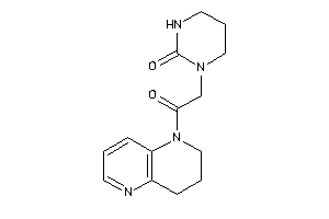 Image of 1-[2-(3,4-dihydro-2H-1,5-naphthyridin-1-yl)-2-keto-ethyl]hexahydropyrimidin-2-one