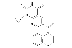 1-cyclopropyl-6-(3,4-dihydro-2H-quinoline-1-carbonyl)pyrido[2,3-d]pyrimidine-2,4-quinone