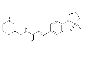 3-[4-(1,1-diketo-1,2-thiazolidin-2-yl)phenyl]-N-(3-piperidylmethyl)acrylamide