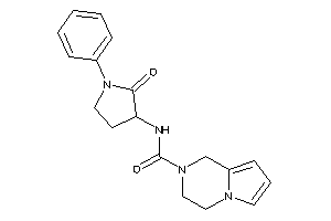 N-(2-keto-1-phenyl-pyrrolidin-3-yl)-3,4-dihydro-1H-pyrrolo[1,2-a]pyrazine-2-carboxamide