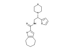 N-[2-morpholino-2-(2-thienyl)ethyl]-5,6,7,8-tetrahydro-4H-cyclohepta[b]thiophene-2-carboxamide