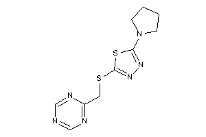 2-pyrrolidino-5-(s-triazin-2-ylmethylthio)-1,3,4-thiadiazole