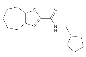 N-(cyclopentylmethyl)-5,6,7,8-tetrahydro-4H-cyclohepta[b]thiophene-2-carboxamide