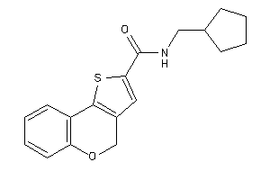 N-(cyclopentylmethyl)-4H-thieno[3,2-c]chromene-2-carboxamide