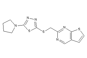 2-[[(5-pyrrolidino-1,3,4-thiadiazol-2-yl)thio]methyl]thieno[2,3-d]pyrimidine