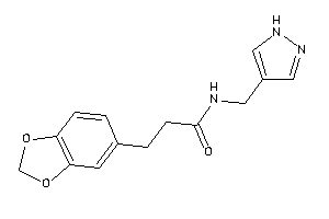 3-(1,3-benzodioxol-5-yl)-N-(1H-pyrazol-4-ylmethyl)propionamide