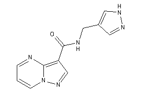 N-(1H-pyrazol-4-ylmethyl)pyrazolo[1,5-a]pyrimidine-3-carboxamide