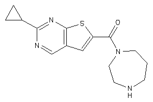 (2-cyclopropylthieno[2,3-d]pyrimidin-6-yl)-(1,4-diazepan-1-yl)methanone