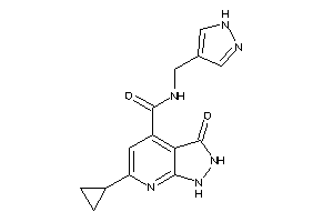 6-cyclopropyl-3-keto-N-(1H-pyrazol-4-ylmethyl)-1,2-dihydropyrazolo[3,4-b]pyridine-4-carboxamide