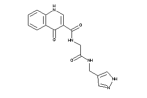 4-keto-N-[2-keto-2-(1H-pyrazol-4-ylmethylamino)ethyl]-1H-quinoline-3-carboxamide