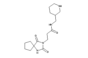 3-(2,4-diketo-1,3-diazaspiro[4.4]nonan-3-yl)-N-(3-piperidylmethyl)propionamide