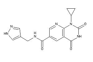 1-cyclopropyl-2,4-diketo-N-(1H-pyrazol-4-ylmethyl)pyrido[2,3-d]pyrimidine-6-carboxamide