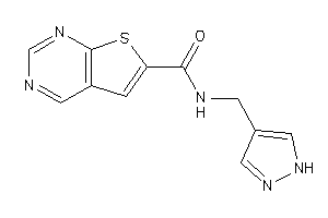 N-(1H-pyrazol-4-ylmethyl)thieno[2,3-d]pyrimidine-6-carboxamide