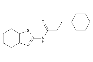 3-cyclohexyl-N-(4,5,6,7-tetrahydrobenzothiophen-2-yl)propionamide