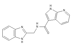 N-(1H-benzimidazol-2-ylmethyl)-1H-pyrrolo[2,3-b]pyridine-3-carboxamide