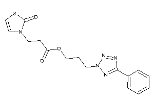 3-(2-keto-4-thiazolin-3-yl)propionic Acid 3-(5-phenyltetrazol-2-yl)propyl Ester