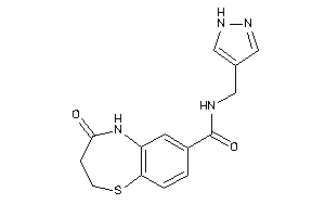 4-keto-N-(1H-pyrazol-4-ylmethyl)-3,5-dihydro-2H-1,5-benzothiazepine-7-carboxamide