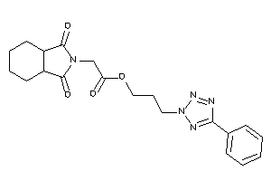 2-(1,3-diketo-3a,4,5,6,7,7a-hexahydroisoindol-2-yl)acetic Acid 3-(5-phenyltetrazol-2-yl)propyl Ester