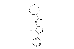 N-(2-keto-1-phenyl-pyrrolidin-3-yl)-1,4-thiazepane-4-carboxamide