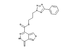 7-keto-6H-isoxazolo[3,4-d]pyridazine-4-carboxylic Acid 3-(5-phenyltetrazol-2-yl)propyl Ester