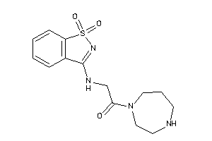 1-(1,4-diazepan-1-yl)-2-[(1,1-diketo-1,2-benzothiazol-3-yl)amino]ethanone