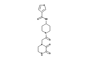 N-[1-[2-(2,3-diketopiperazino)acetyl]-4-piperidyl]-3-furamide