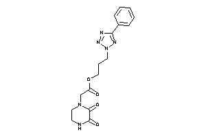 2-(2,3-diketopiperazino)acetic Acid 3-(5-phenyltetrazol-2-yl)propyl Ester