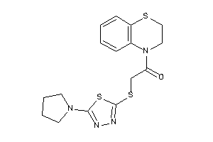 1-(2,3-dihydro-1,4-benzothiazin-4-yl)-2-[(5-pyrrolidino-1,3,4-thiadiazol-2-yl)thio]ethanone