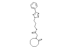 Image of 2-(2-ketoazocan-1-yl)acetic Acid 3-(5-phenyltetrazol-2-yl)propyl Ester