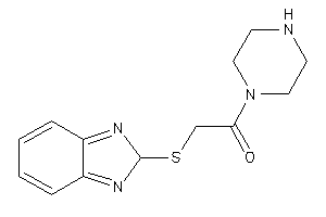 2-(2H-benzimidazol-2-ylthio)-1-piperazino-ethanone