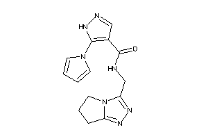 N-(6,7-dihydro-5H-pyrrolo[2,1-c][1,2,4]triazol-3-ylmethyl)-5-pyrrol-1-yl-1H-pyrazole-4-carboxamide