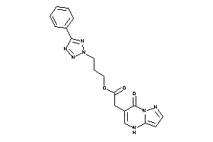 2-(7-keto-4H-pyrazolo[1,5-a]pyrimidin-6-yl)acetic Acid 3-(5-phenyltetrazol-2-yl)propyl Ester